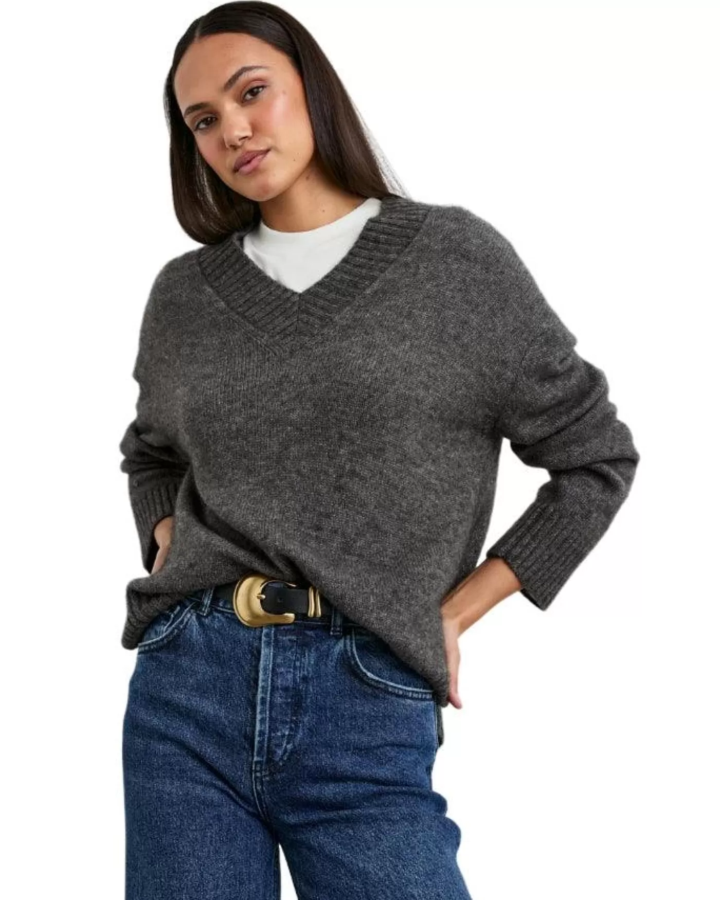 Rails Gisella Cashmere Blend Pullover THUNDER New