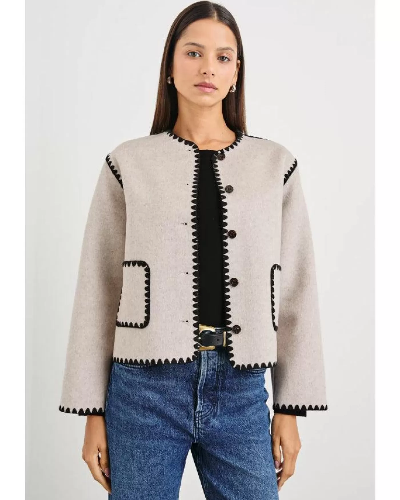 Rails Melanie Wool Jacket OATMEAL Discount