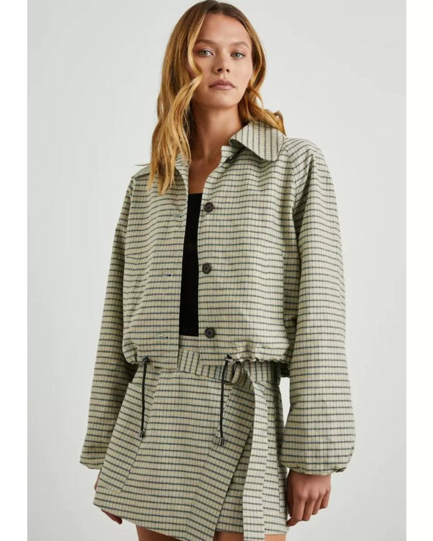 Rails North Sage Mini Check Jacket SAGEMINICHECK New