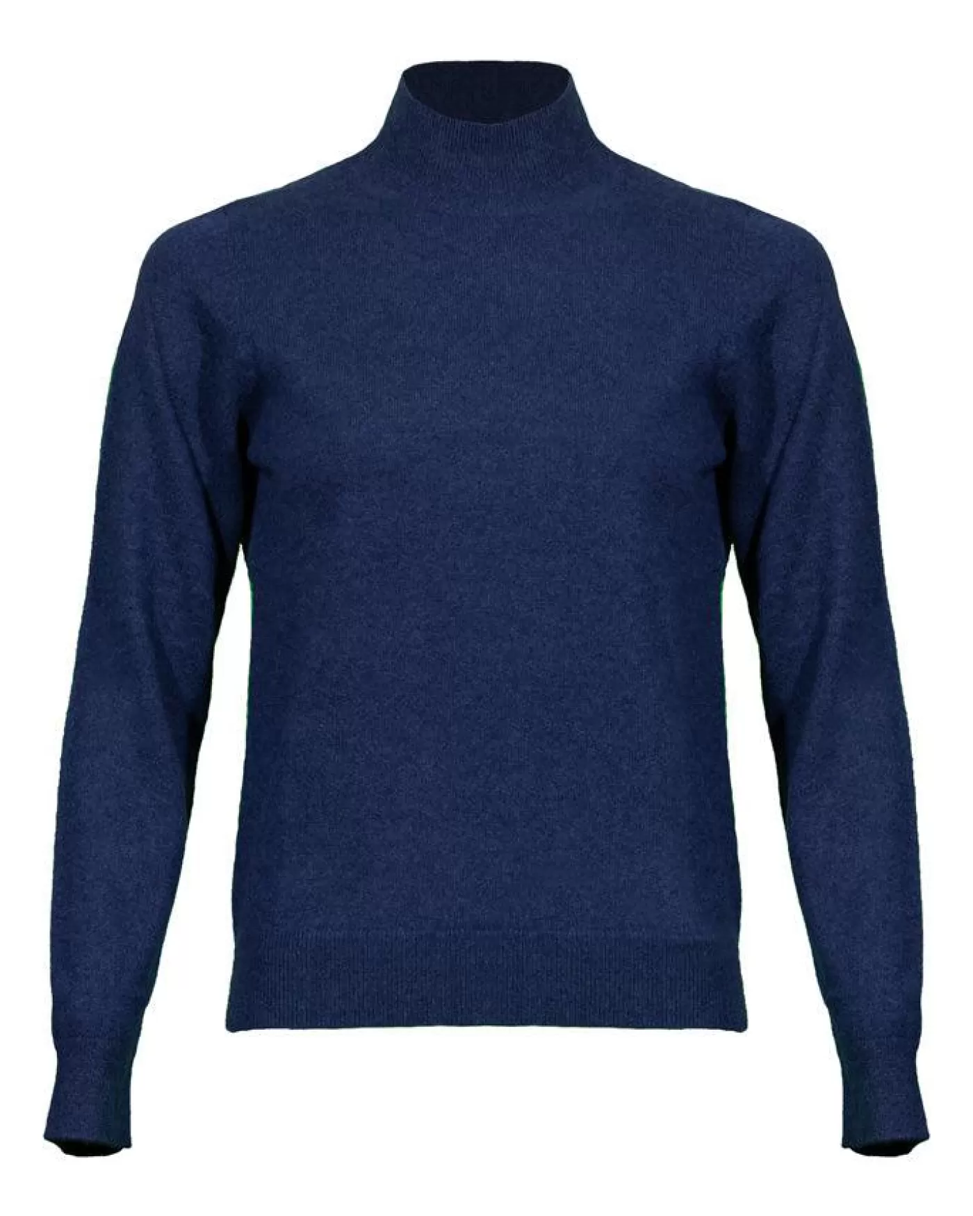 Repeat Mock Neck Cashmere Sweater Navy NIGHT Clearance