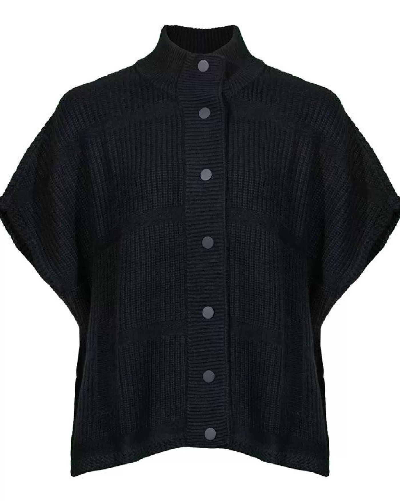 Repeat Oversized Short Sleeve Cardigan Black Flash Sale