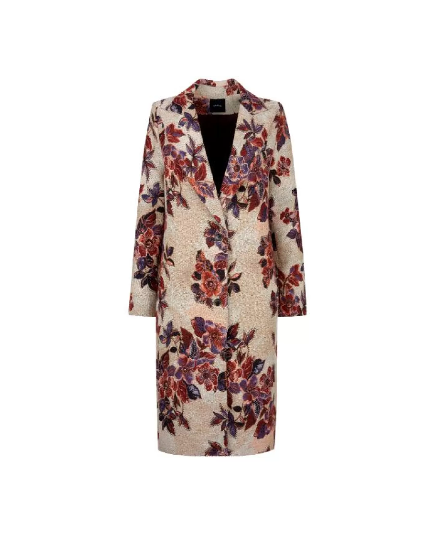 Smythe Peaked Lapel Coat AUTUMNFLORAL Store