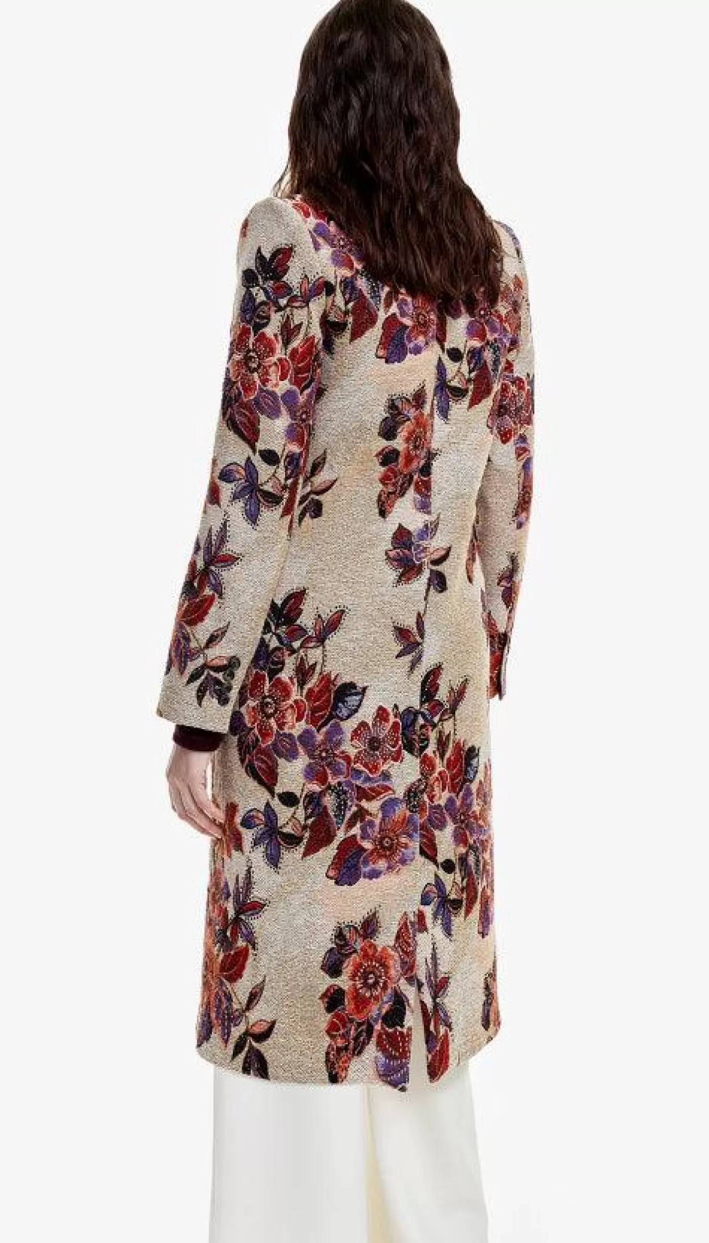 Smythe Peaked Lapel Coat AUTUMNFLORAL Store