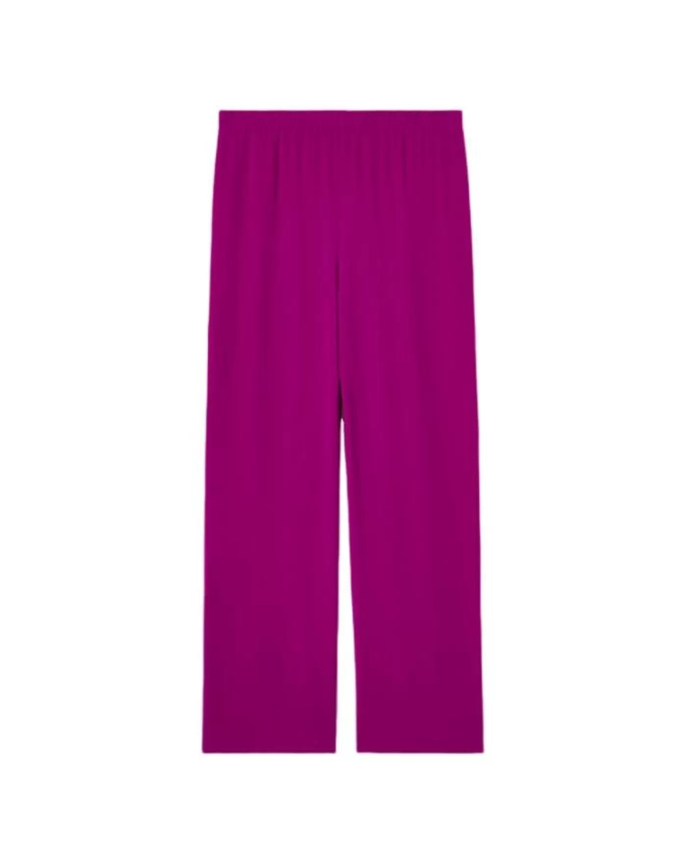 Eileen Fisher Straight Ankle Silk Georgette Pant Outlet