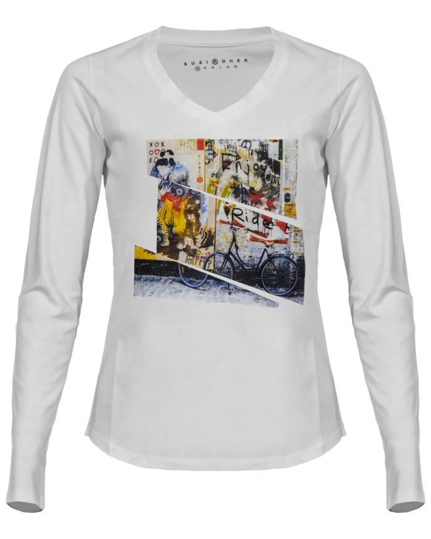 Suzi Roher Enjoy the Ride Victoria T-Shirt White Fashion