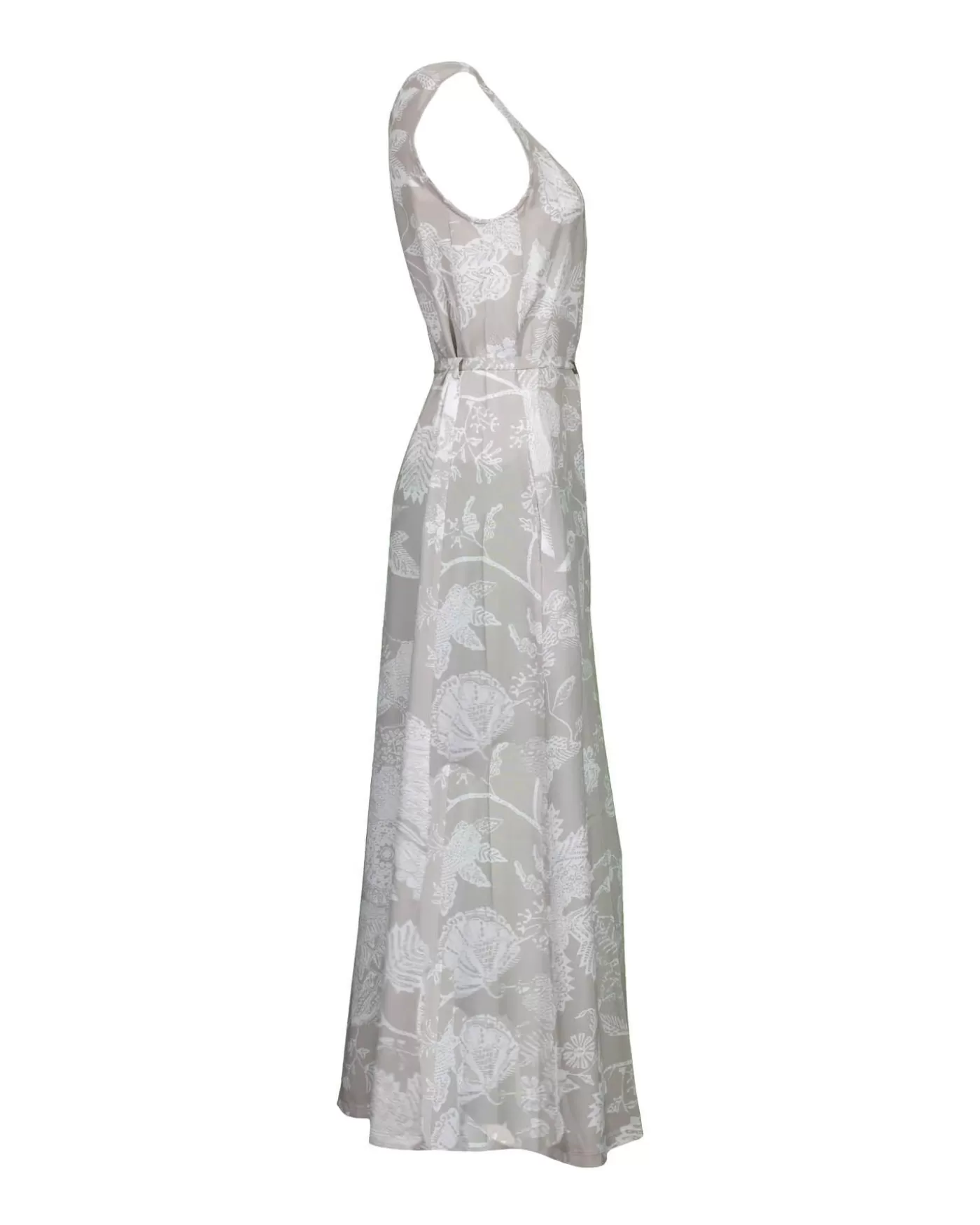 Tonet Print V-Neck Dress ShellWhite Store