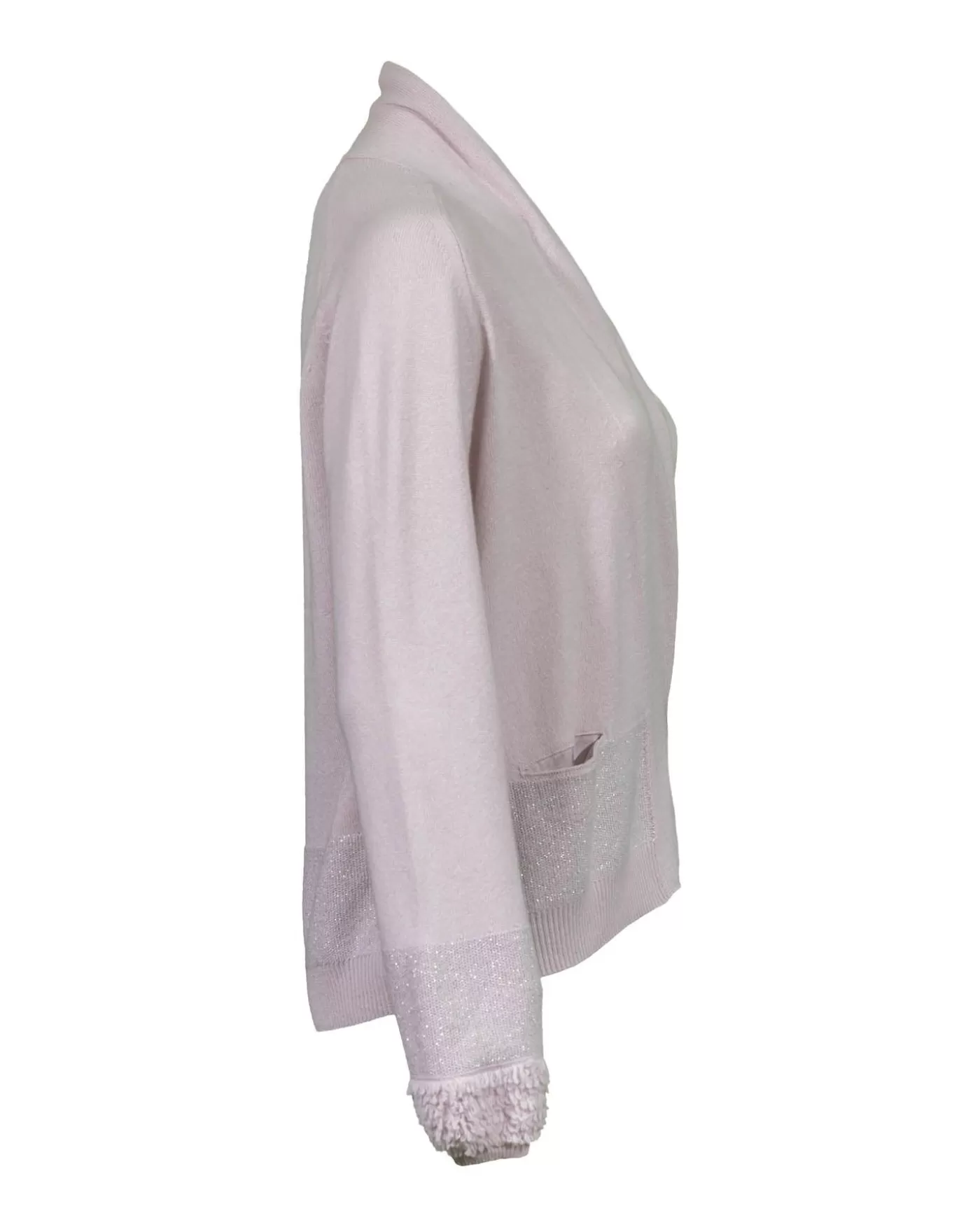 Tonet Silk Knit Open Cardigan PINK Clearance