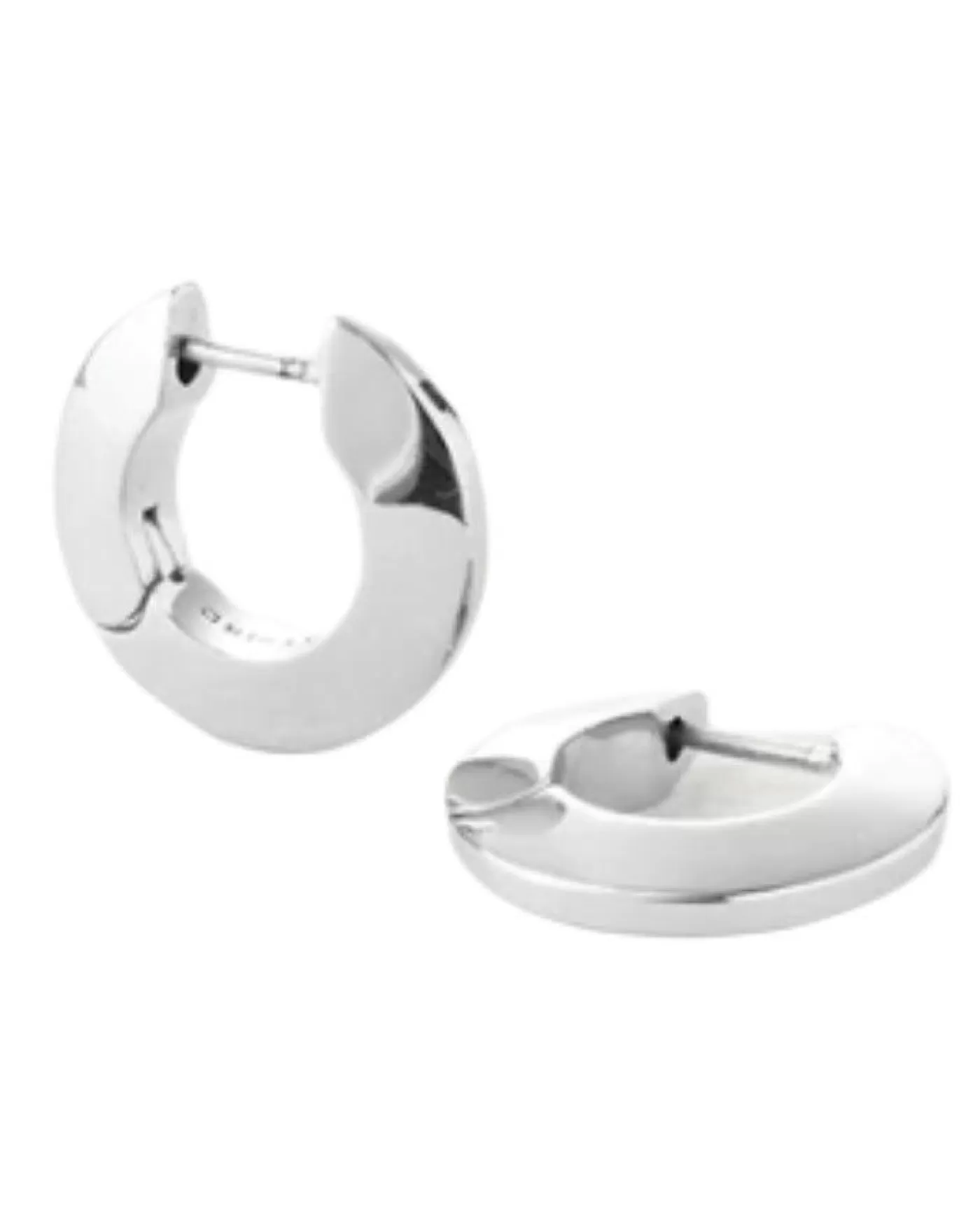 JENNY BIRD Toni Small Hinged Siliver Hoops HIGHPOLISHSILVER Clearance