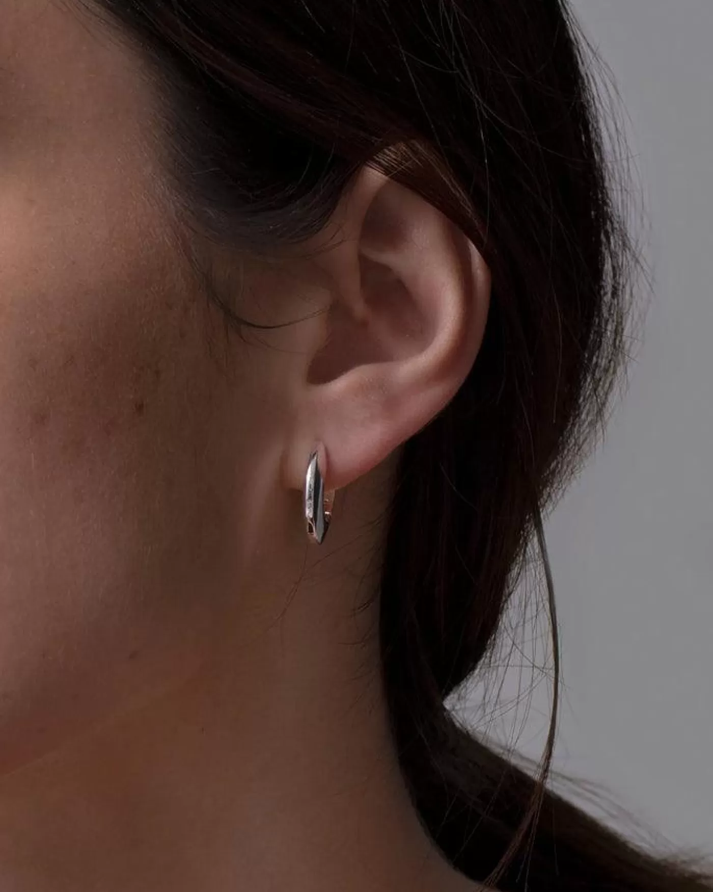 JENNY BIRD Toni Small Hinged Siliver Hoops HIGHPOLISHSILVER Clearance