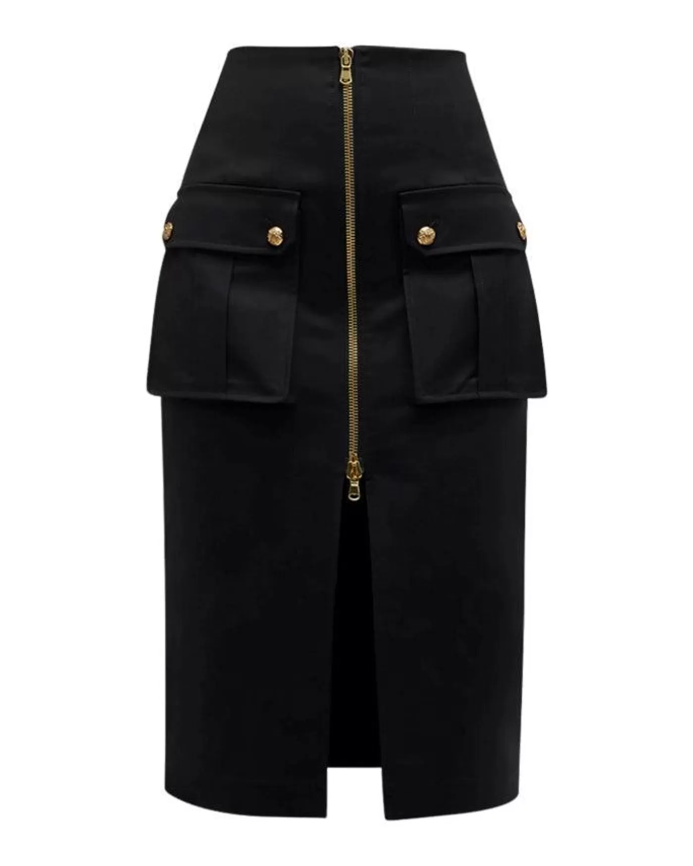 Veronica Beard Dallas Zip Front Pencil Skirt Black Cheap