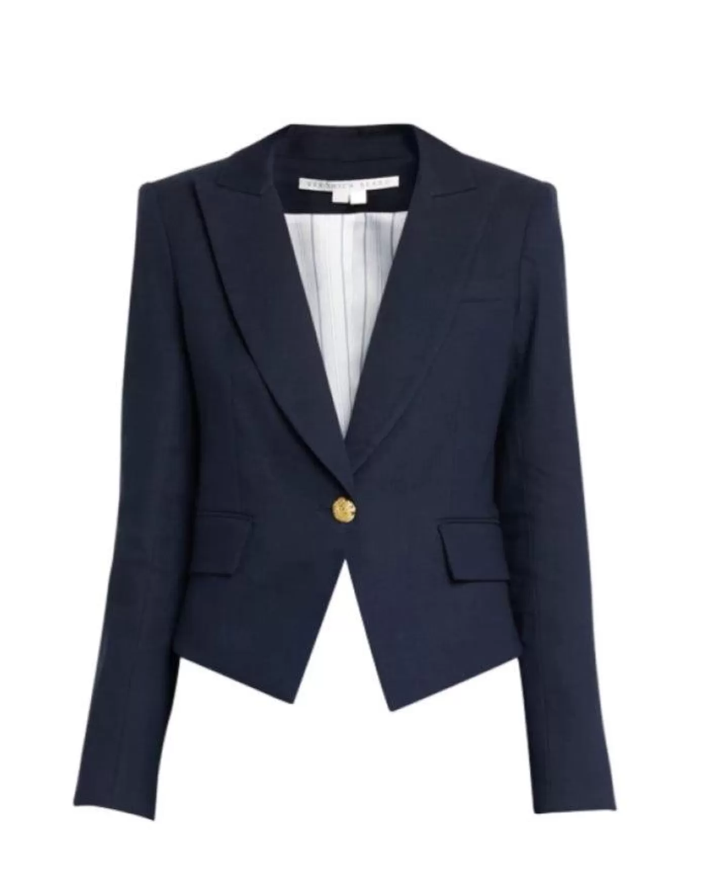 Veronica Beard Hosanna Linen Jacket Navy Sale