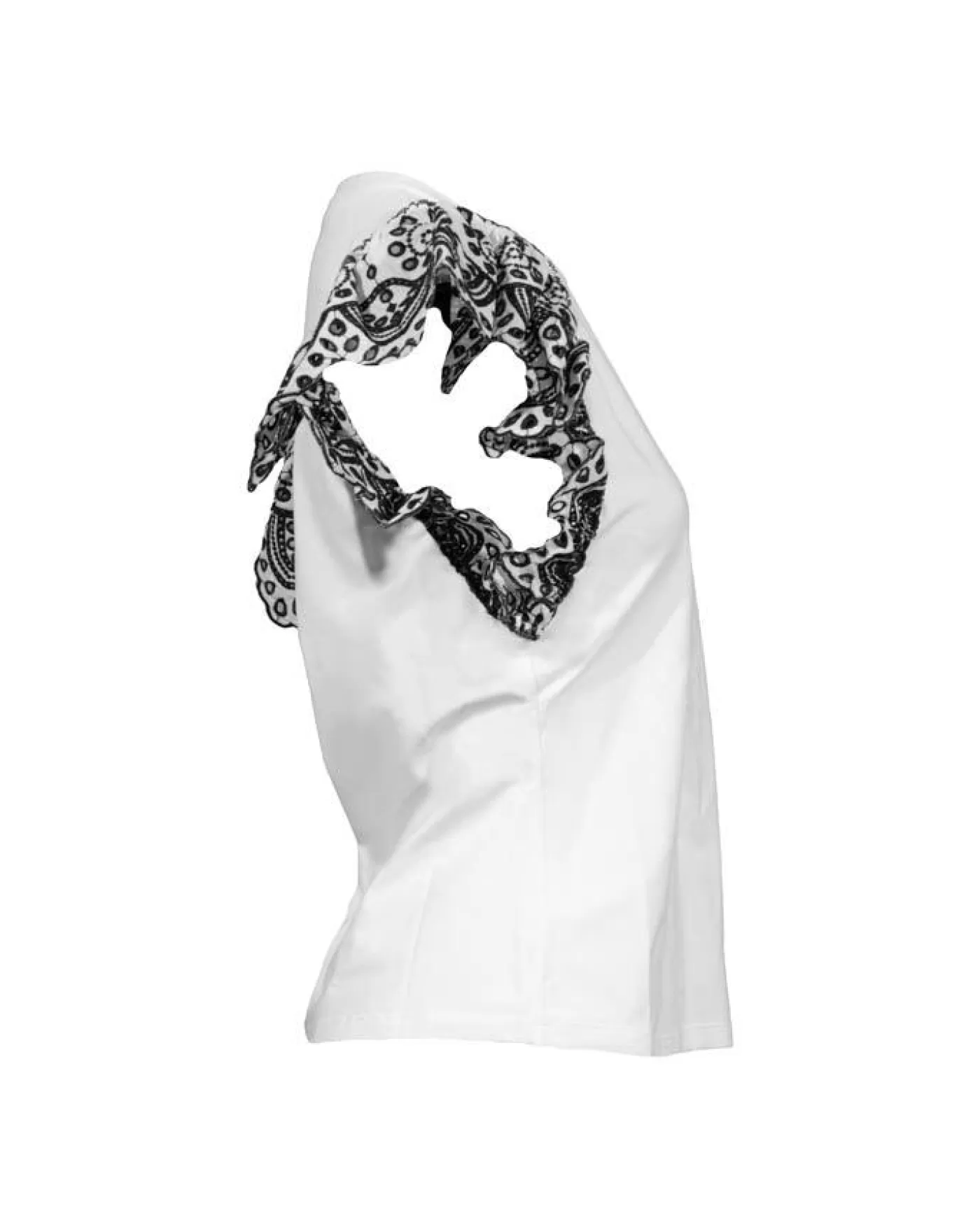 Veronica Beard Julianka Ruffle Eyelet Cap Sleeve Top WHITE/NAVY Discount