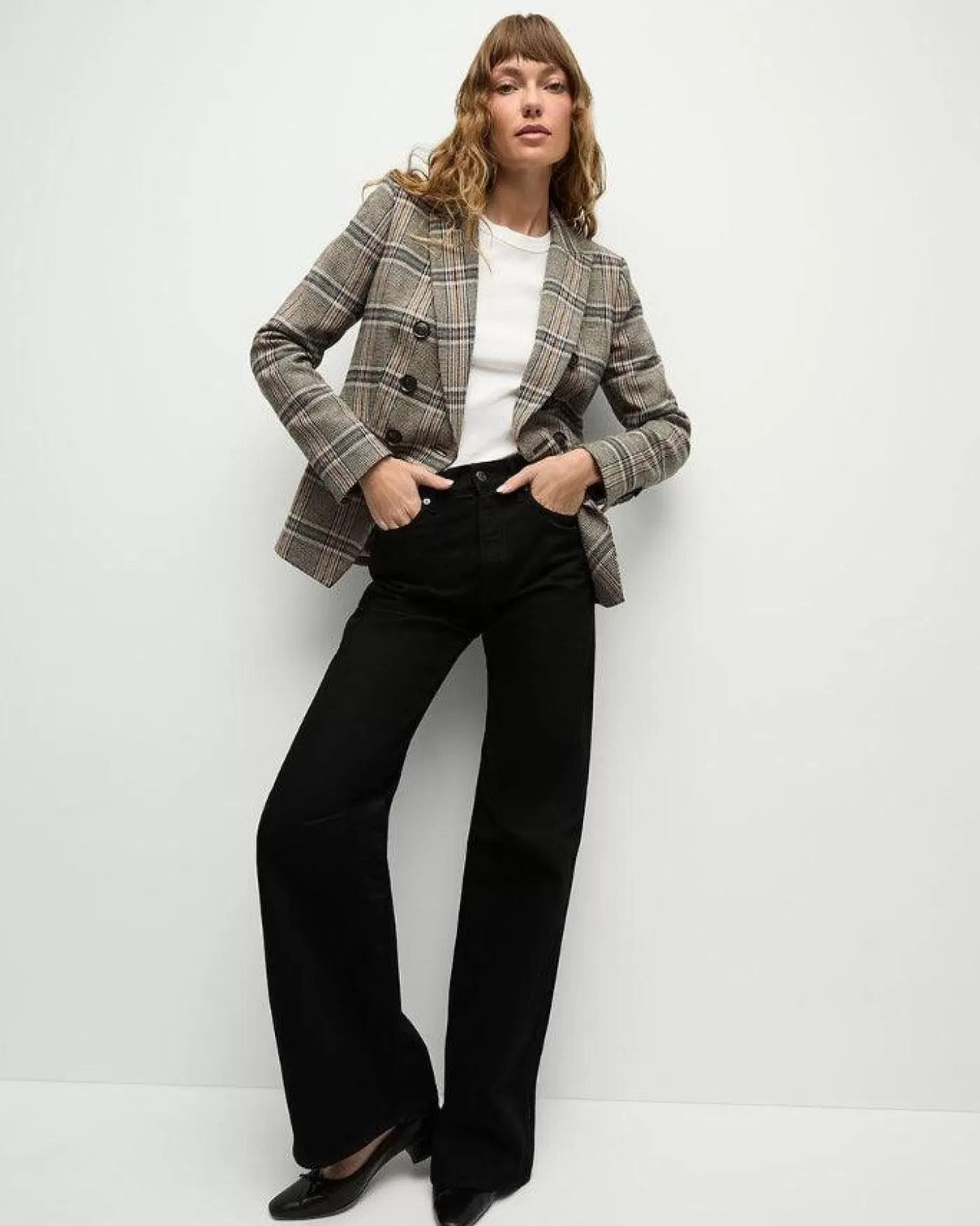 Veronica Beard Miller Multicolor Plaid Dickey Jacket BLACKMULTI Online