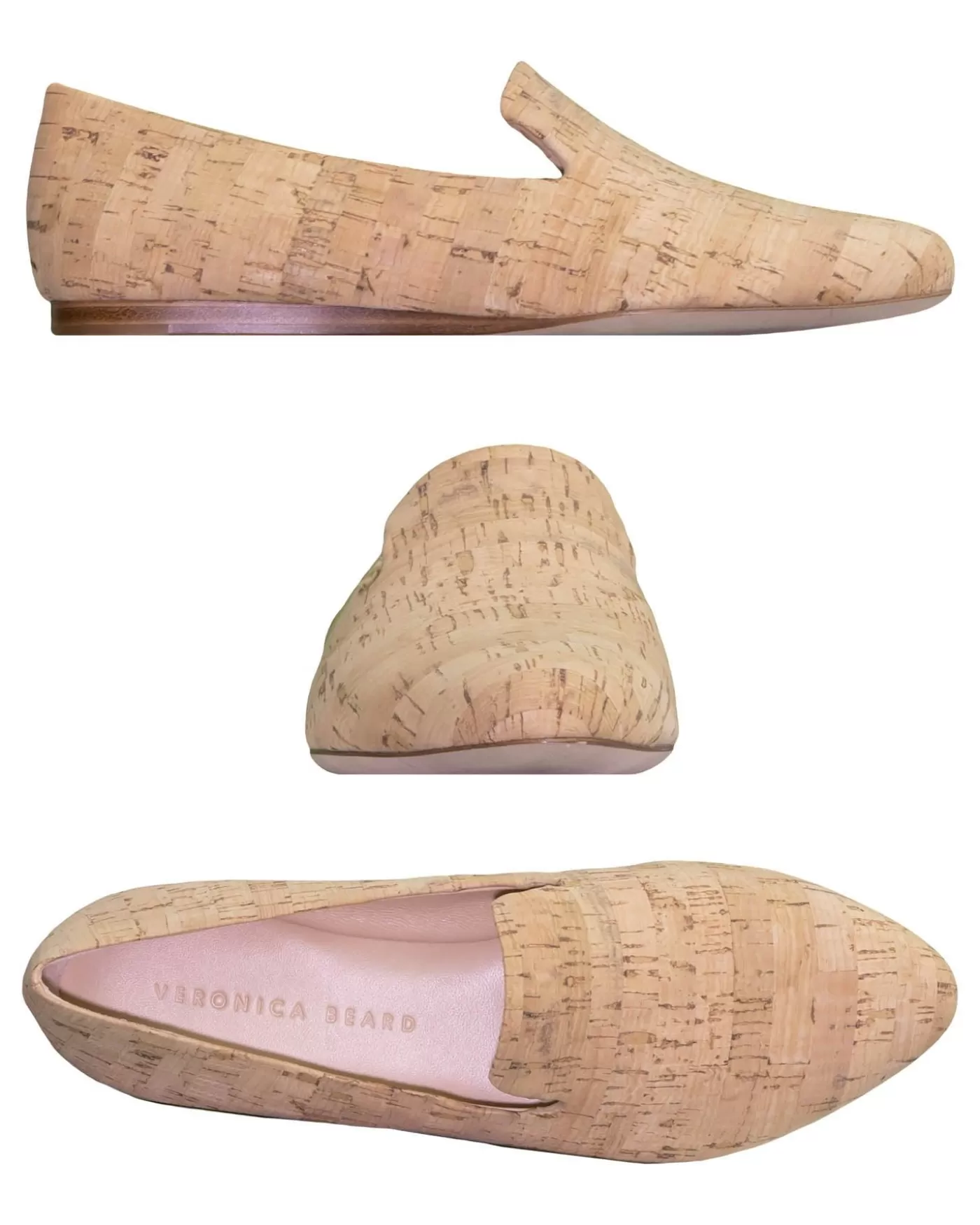 Veronica Beard Cork Loafer Natural New