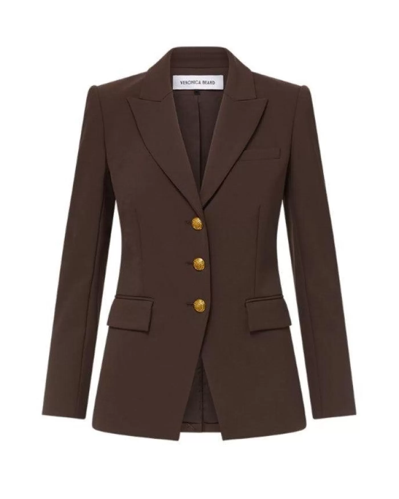 Veronica Beard Orlane Scuba Dickey Jacket DARKCHOCOLATE Best