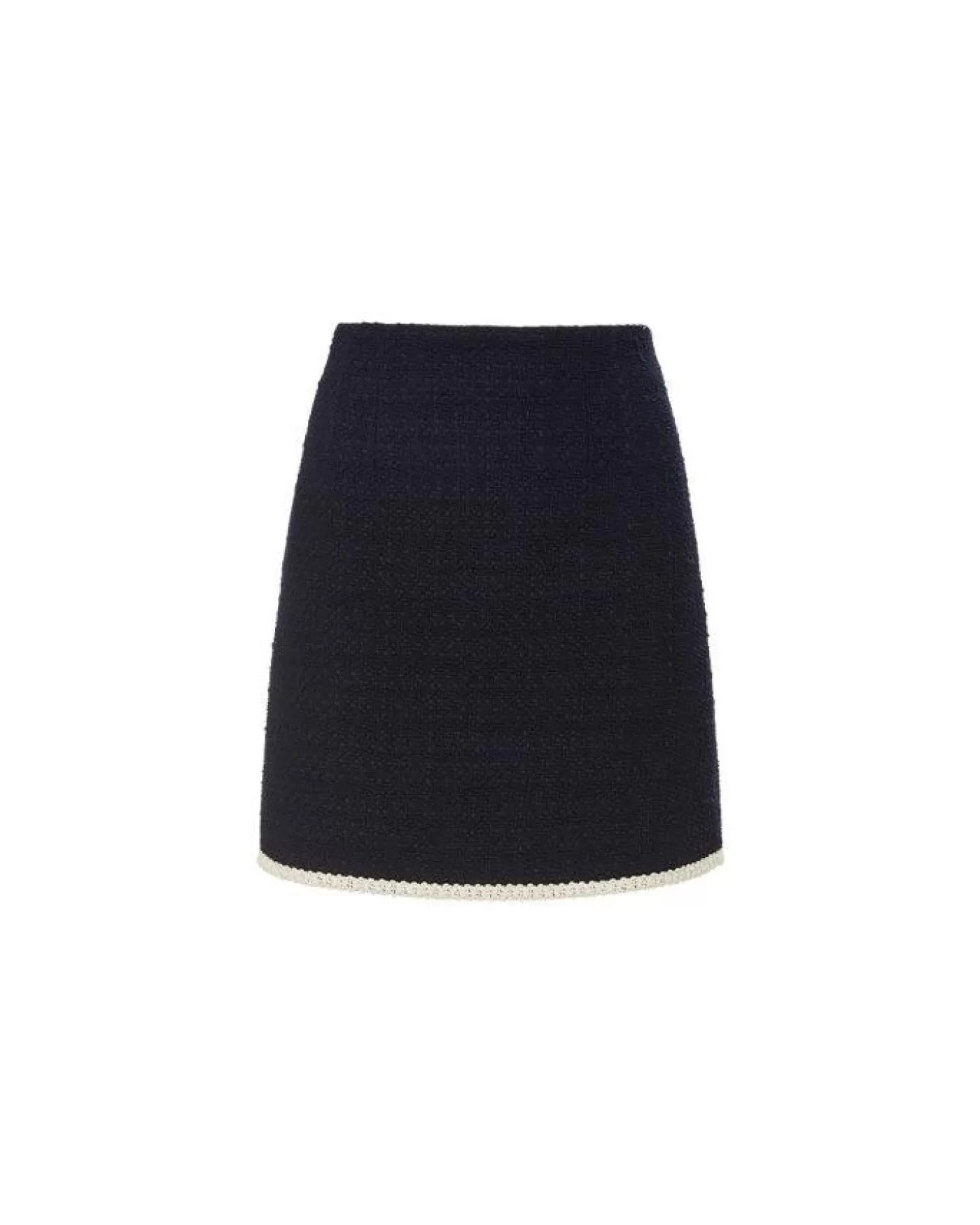 Veronica Beard Roman Tweed Short Skirt NAVY Discount