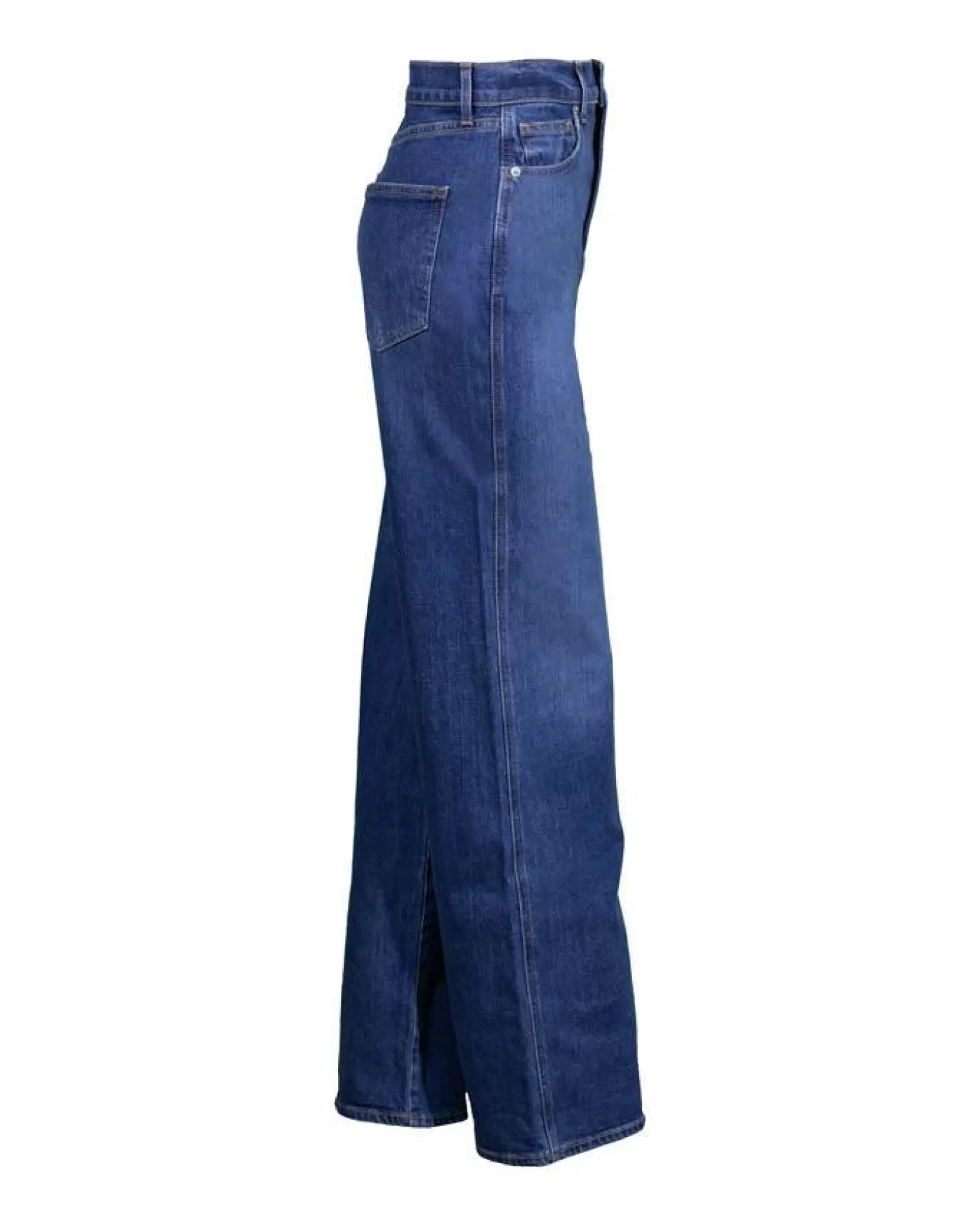 Veronica Beard Taylor High Rise Wide Leg Jeans BrightBlue New