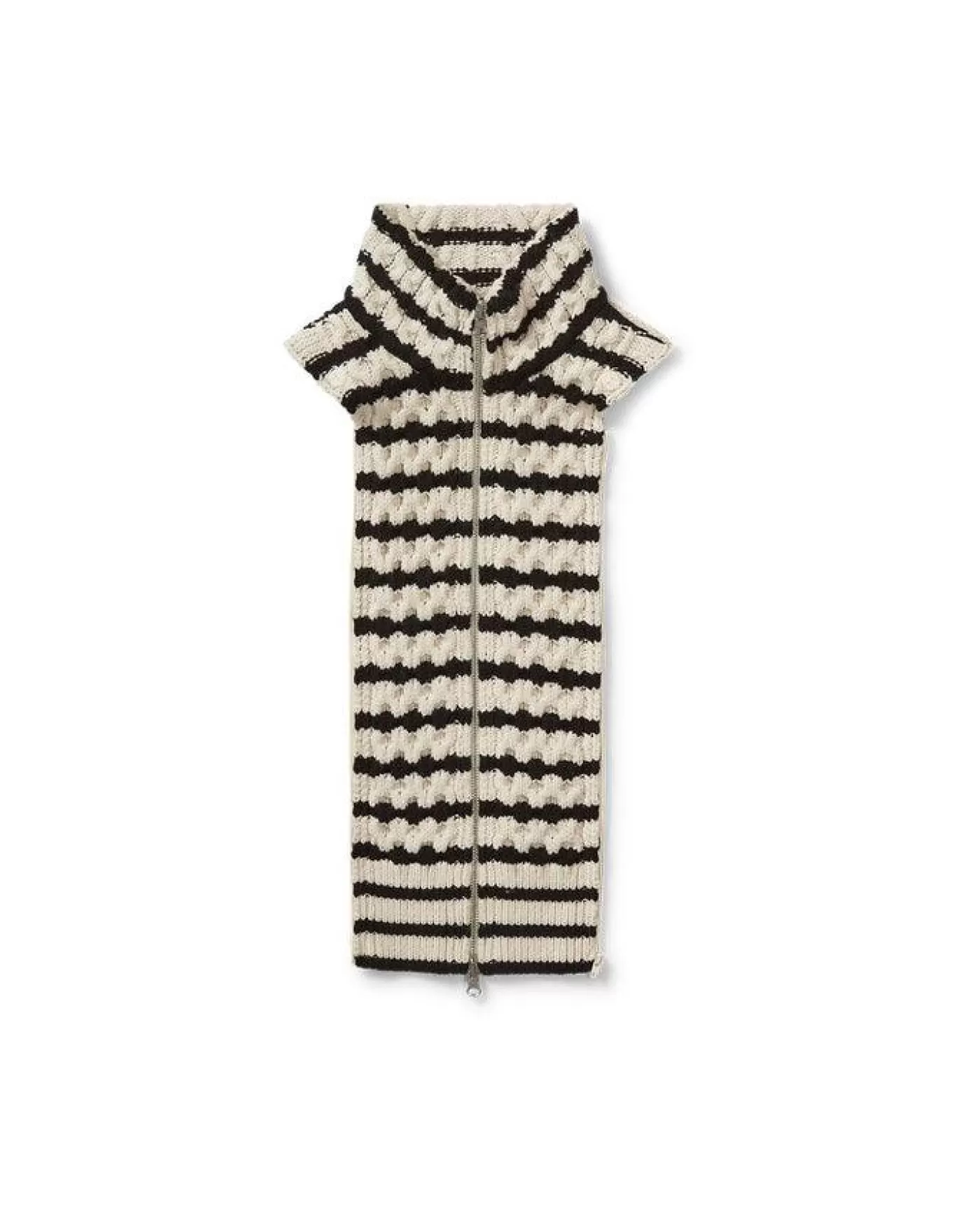 Veronica Beard Upstate Stripe Wool Dickey IVORY/BLACK Shop